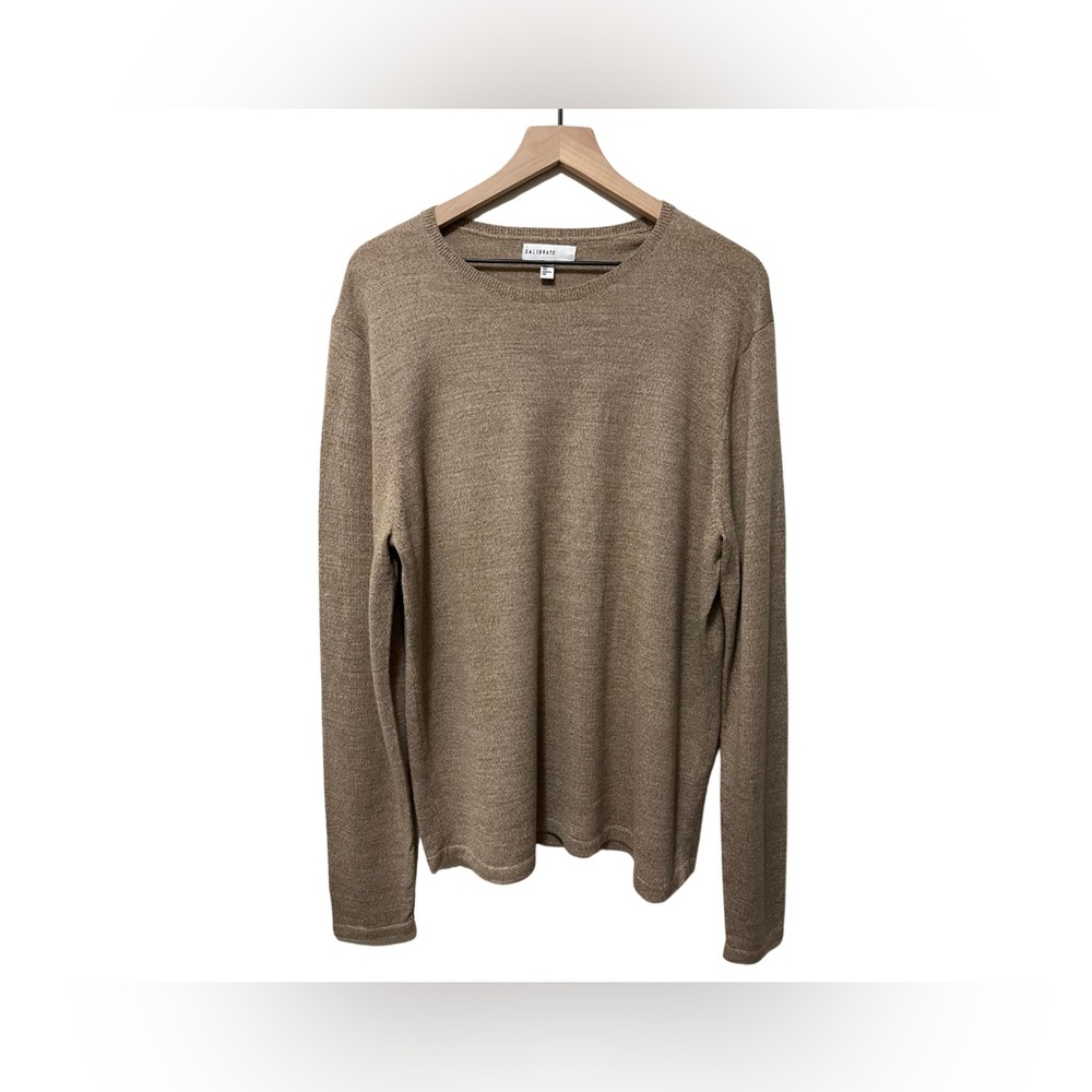 Calibrate Merino Wool Men Long Sleeve Sweater Size Large